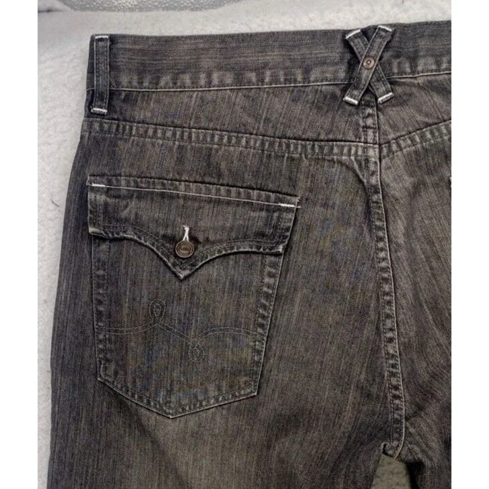 LRG Lifted Research Group Men's 38x34 Black Jeans VTG Y2K Skate Baggy Straight